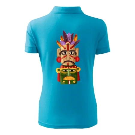 Mayová maska s perím