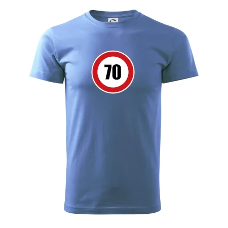 Dopravná značka - obmedzenie rýchlosti 70