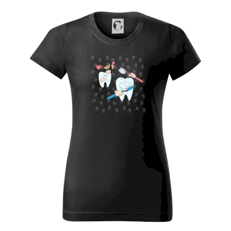 Zubárske tričko - kefka a jedlo