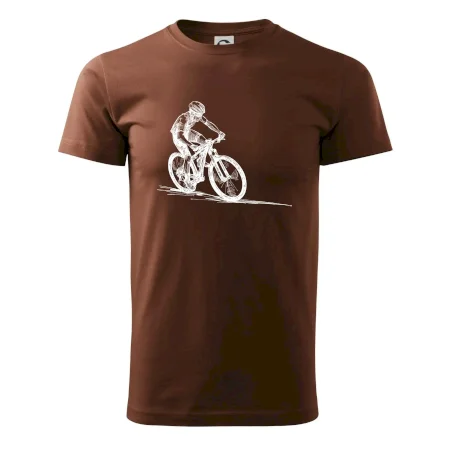 MTB kreslený cyklista