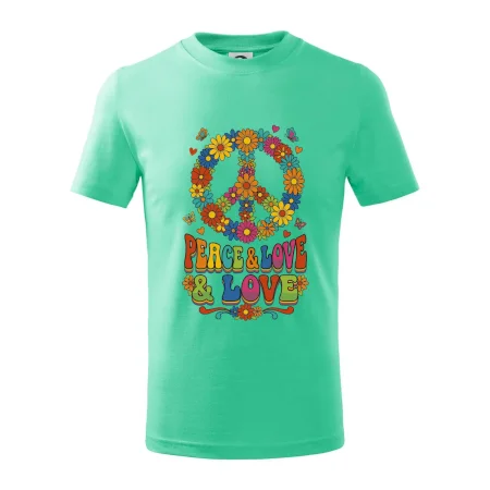 Peace and love - na výšku s květy