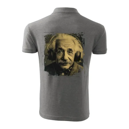 Albert Einstein so slúchadlami