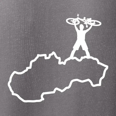 Mapa Slovenska - cyklista
