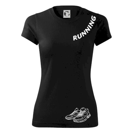 Running nápis šikmo
