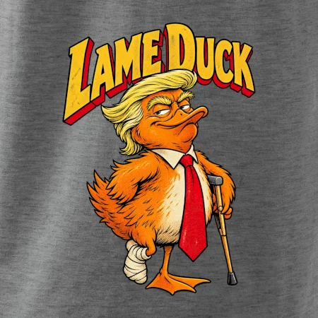 Trump jako kulhající kachna retro komiks