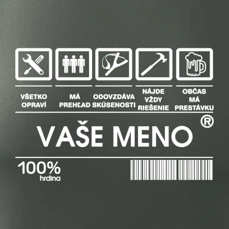 Vaše meno - čiarový kód