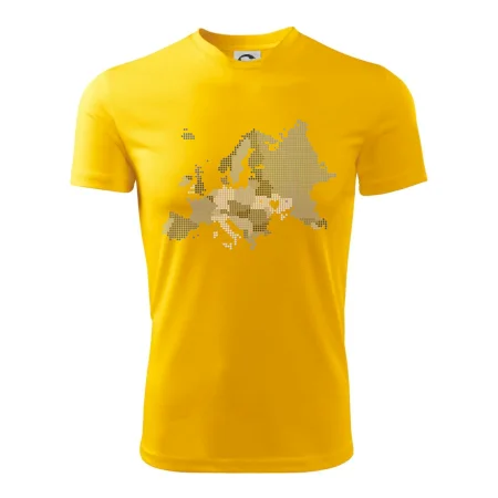 Mapa Európy - srdce v Ukrajine