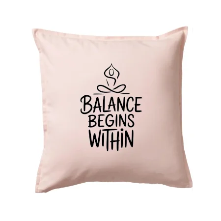 Balance begins within nápis