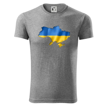 Ukrajina vlajka mapa