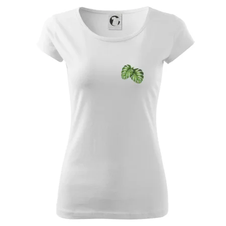 Monstera listy na prsu