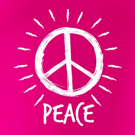 Peace symbol čiernobiely