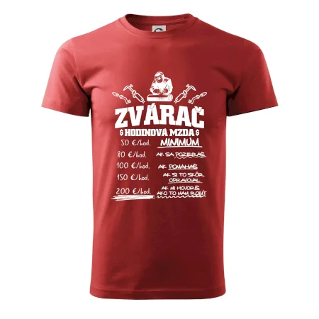 Hodinová mzda zvárač
