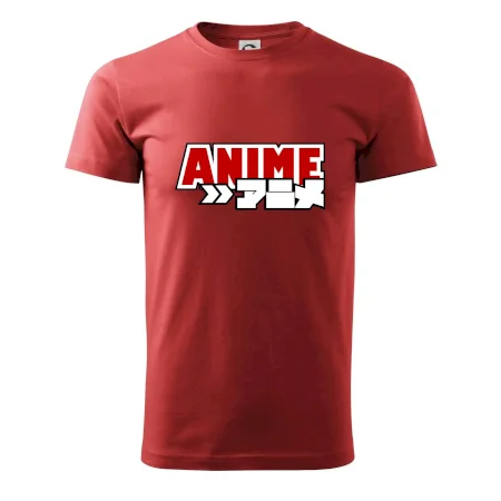 Anime nápis červený