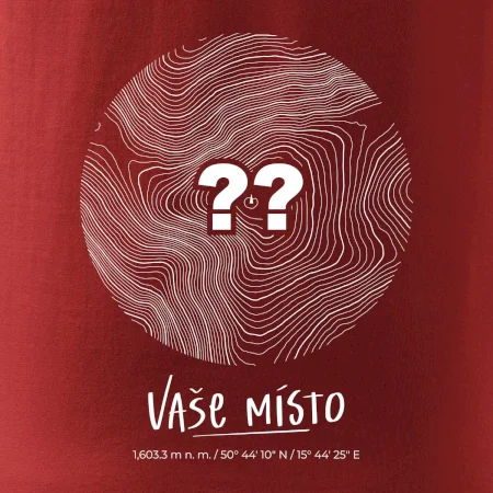 Vaše miesto - vrstevnice v kruhu