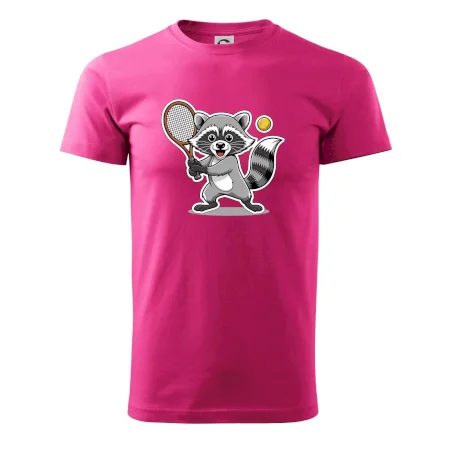 Mýval hrá tenis kreslený