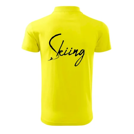 Skiing nápis lyžiar