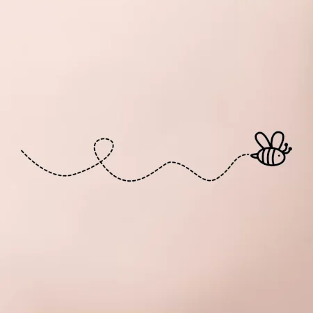 Dráha letu včely - vlnovka