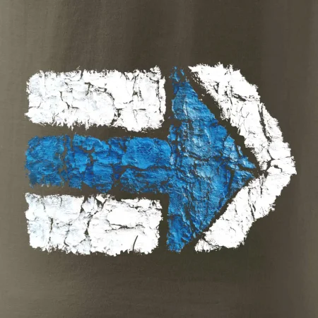 Párová turistická značka modrá