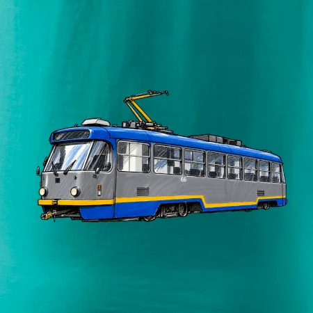 T3R SLF modrošedá kresba fixem