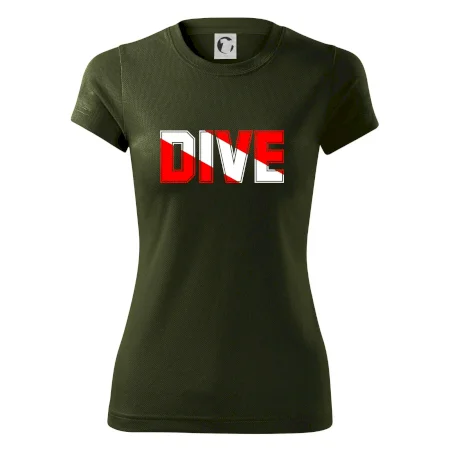 Dive nápis vlajka