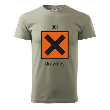 Xi Dráždivý - Výstražná tabuľka na tričku