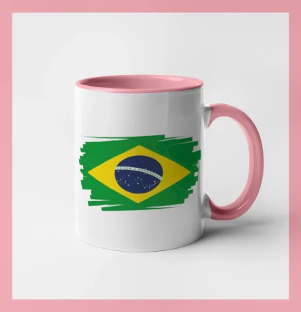 Brazília vlajka štetkou