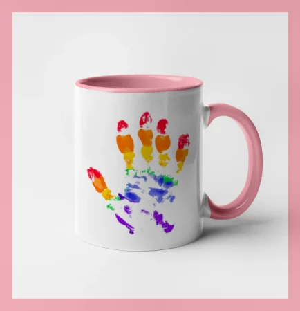 LGBT hand print