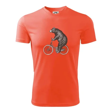 Medveď na bicykli