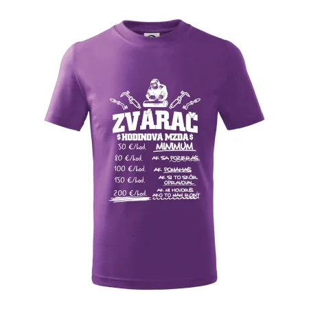Hodinová mzda zvárač