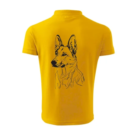 Nemecký ovčiak čierna kresba