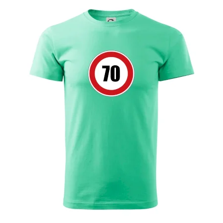 Dopravná značka - obmedzenie rýchlosti 70