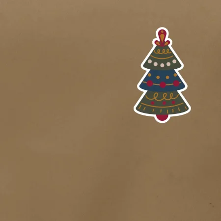 Folklór na prsníku vianočný stromček