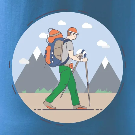 Farebný párový motív na hory