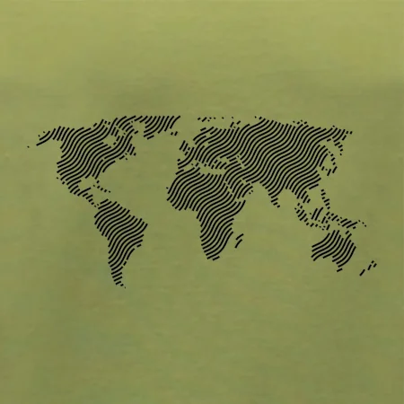 Mapa sveta odtlačok