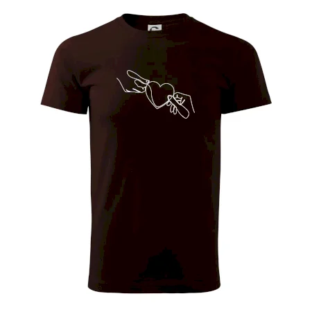 Dve ruky a srdce jedným ťahom