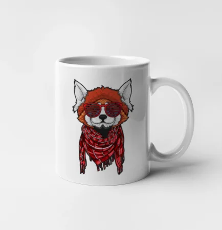 Červená panda hipster
