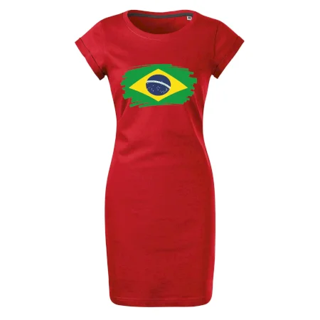 Brazília vlajka štetkou