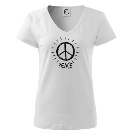 Peace symbol čiernobiely