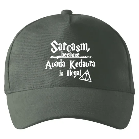 Harry - Sarcasm, because Avada Kedavra is illegal