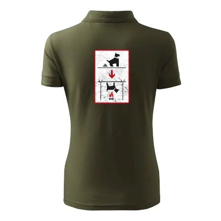 Tričko pre odporcov sraní na chodníku