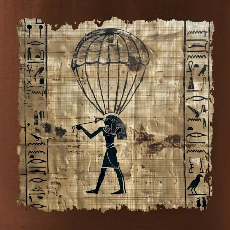 Egyptské hieroglyfy parašutista