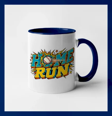 Home run komiksový nápis