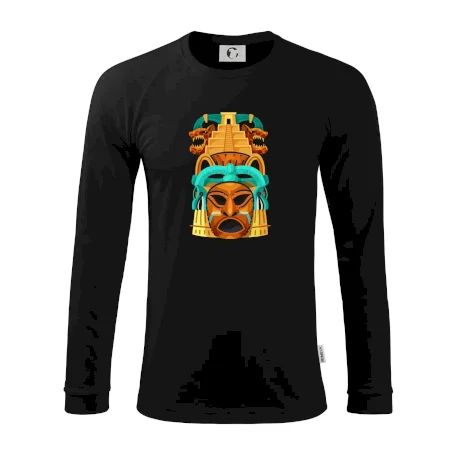 Mayová maska s pyramídou