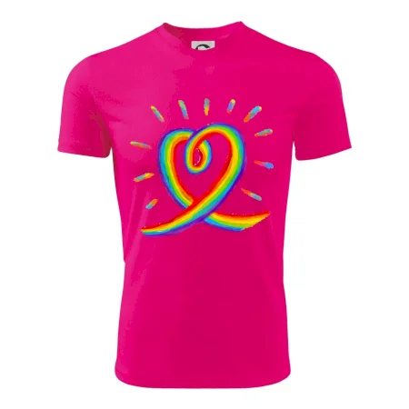 Srdce pride dúha kreslená