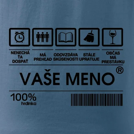 Vaše meno - čiarový kód