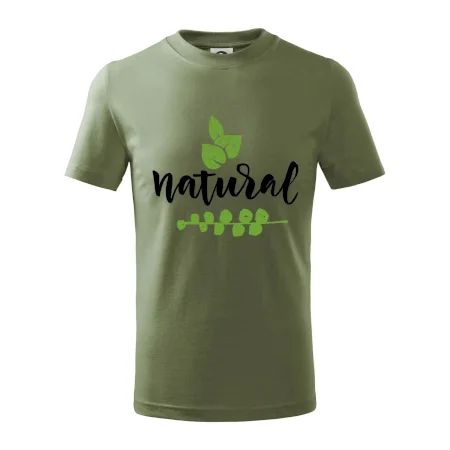 Natural - nápis v listoch