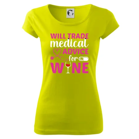 Will trade medical advice for wine