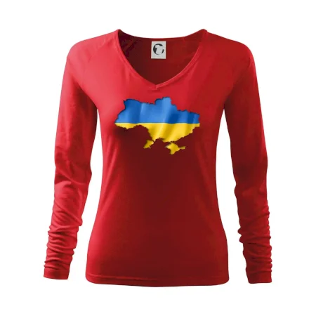 Ukrajina vlajka mapa