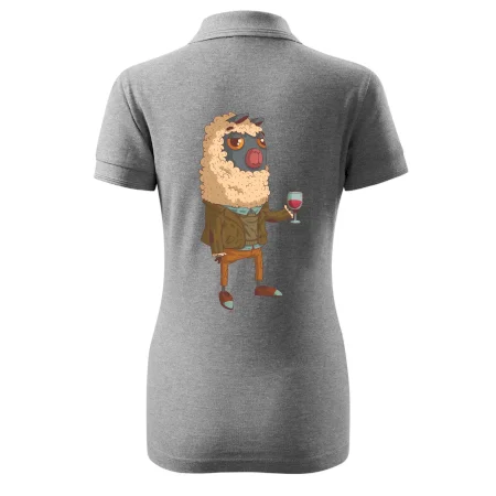 Alpaka s vínom muž