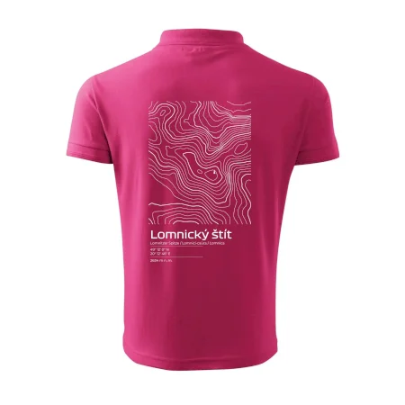 Lomnický štít - vrstevnice v obdĺžniku